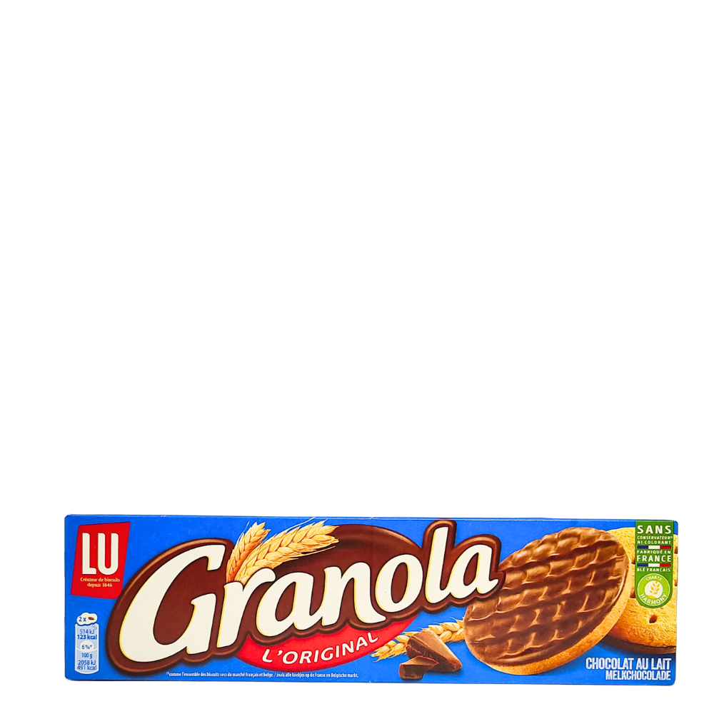 Milk chocolate covered biscuits