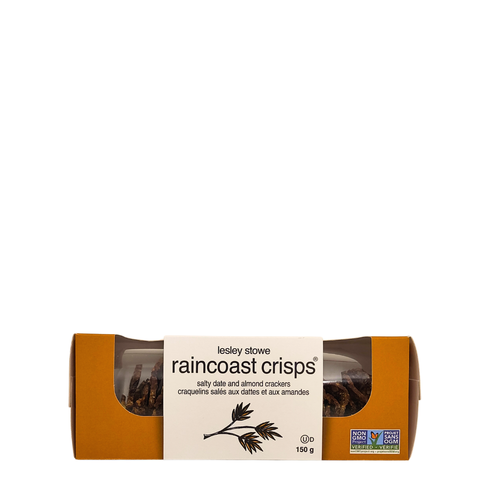 Salted date & almond crackers