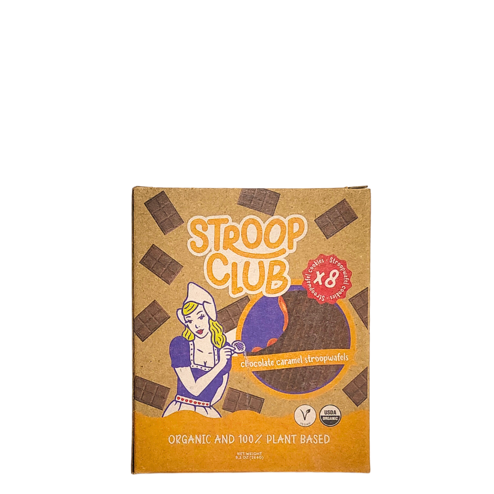 Organic chocolate caramel stroopwafels