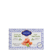 Filets de thon pâle aux algues et à l'huile d'olive