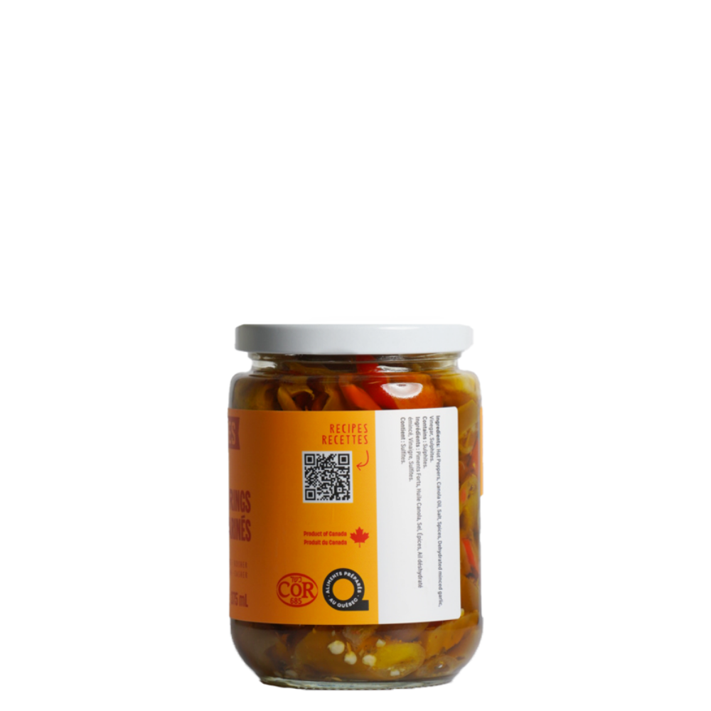 Deli cut pepper rings