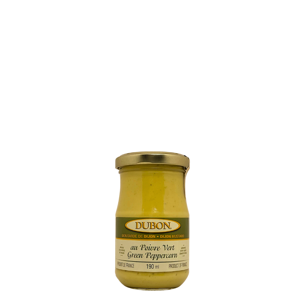 Moutarde de Dijon aux grains de poivre vert