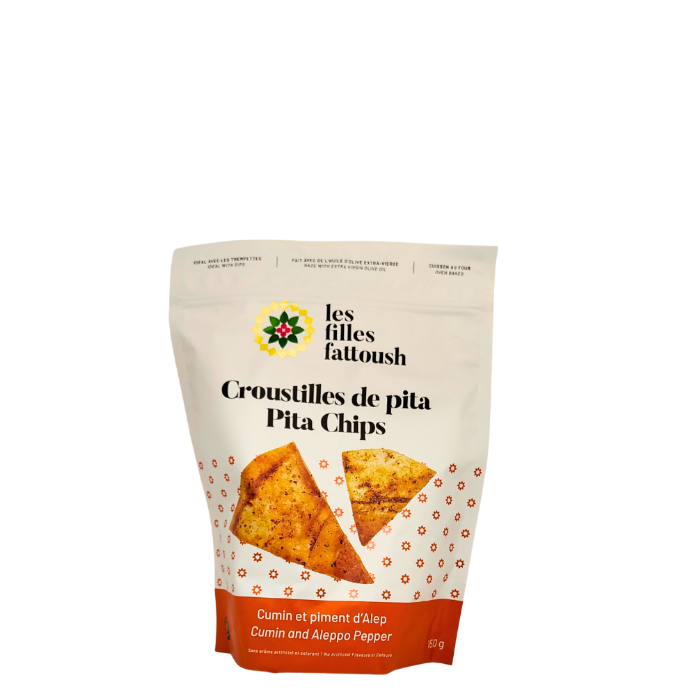 Cumin & pepper pita chips